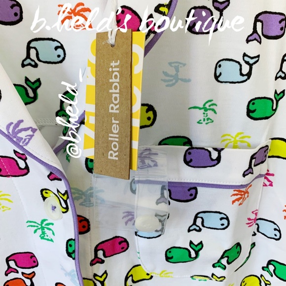 Roller Rabbit Moby Paradise Polo Pajamas in Multi Size Small S Brand New NWT - Picture 3 of 16